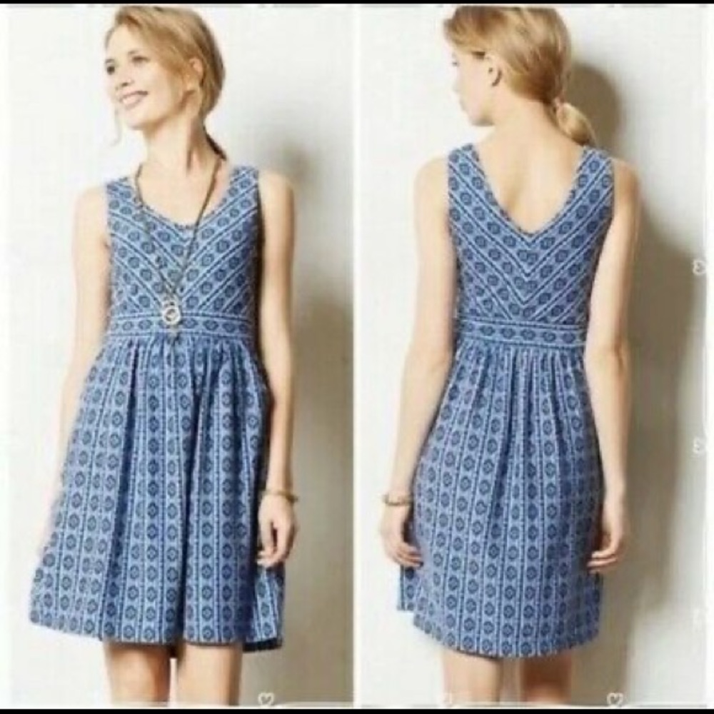 Maeve Aztec Print Dress Size 8 Anthropologie